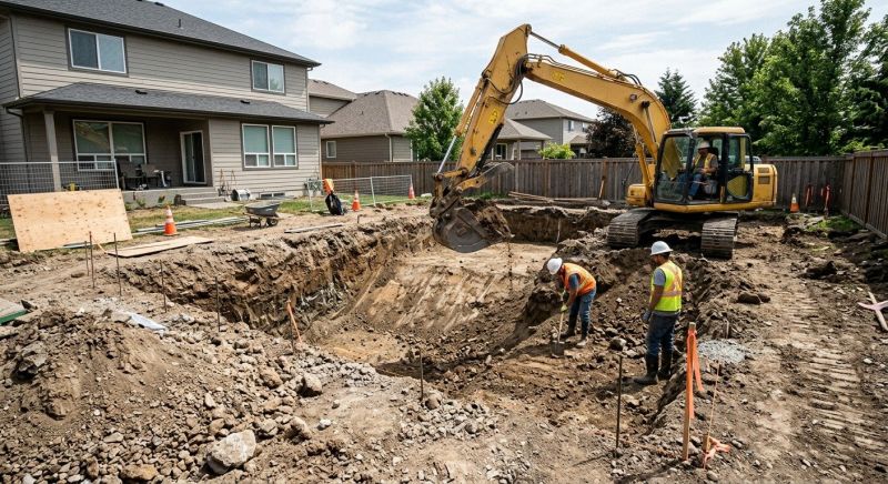 Basement Excavation in Houston, TX