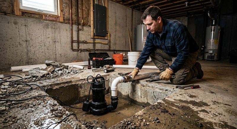 Basement Sump Pump Service in West Des Moines, IA