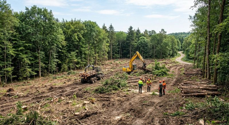 Pine Tree Clearing in Marietta, GA