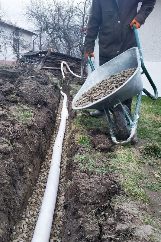 Drainage solution installation